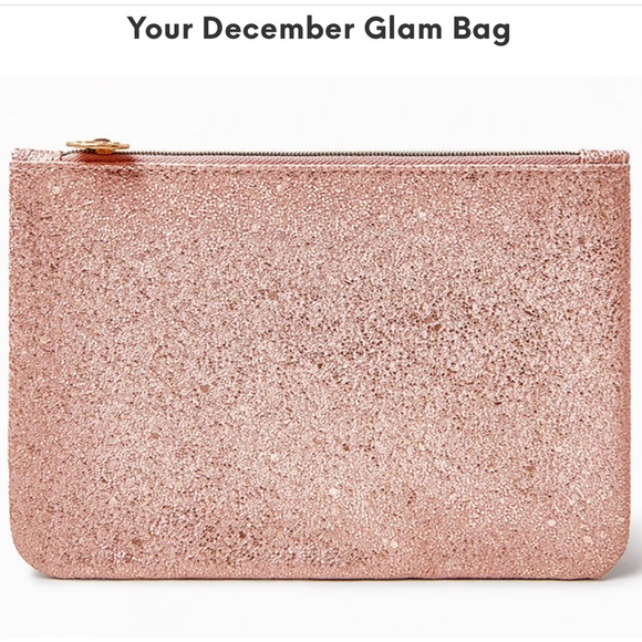 ipsy Other - Ipsy December 2021 Time to Shine Glittery, Shimmery Pink Cosmetic Bag